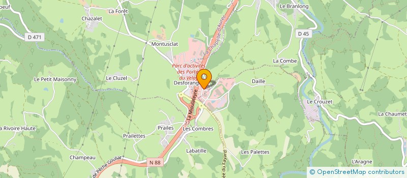 localisation de l'entreprise G.M.A.F.C.  PONT-SALOMON