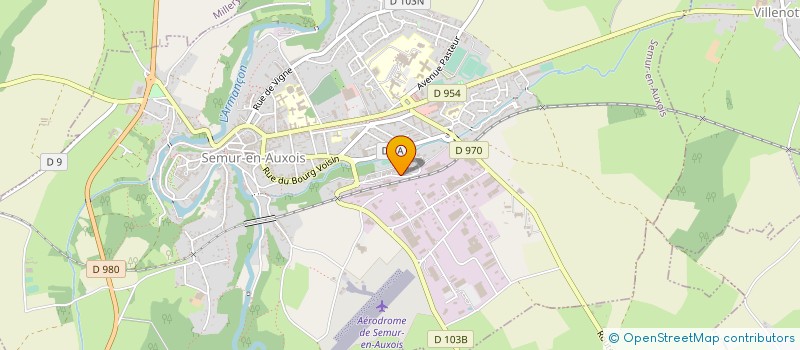localisation de l'entreprise G M A INDUSTRIES à SEMUR-EN-AUXOIS