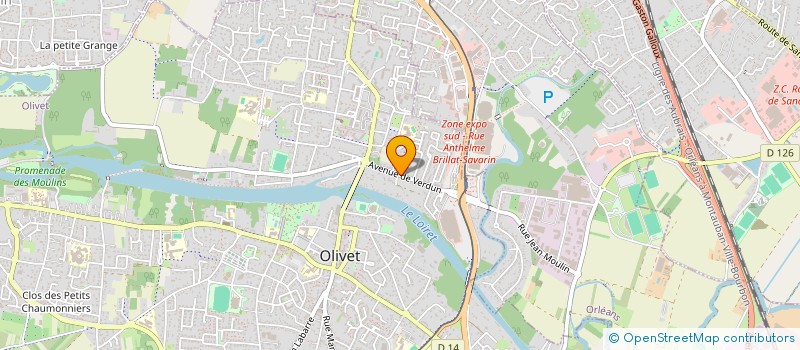 localisation de l'entreprise G.M.A.M. à OLIVET