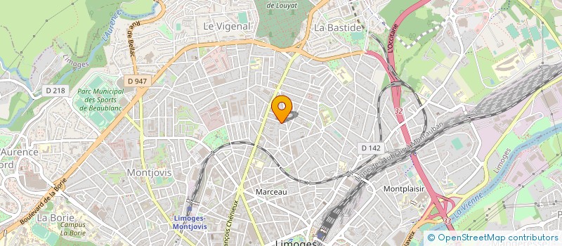 localisation de l'entreprise G'M ARTISAN MENUISIER à LIMOGES