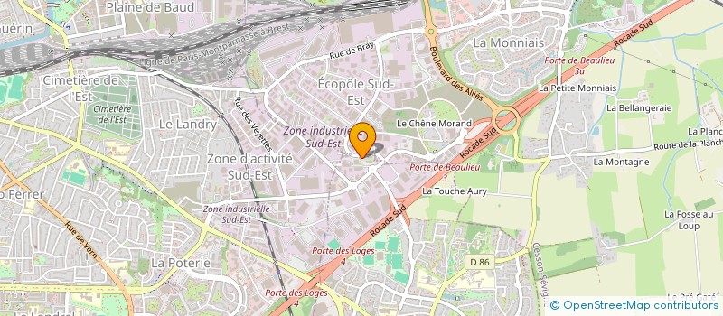 localisation de l'entreprise G.M.C  VERN-SUR-SEICHE