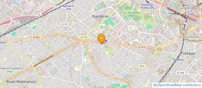 localisation de l'entreprise G M C  NANTERRE