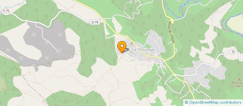 localisation de l'entreprise G.M.C. BATIMENT  LE THORONET