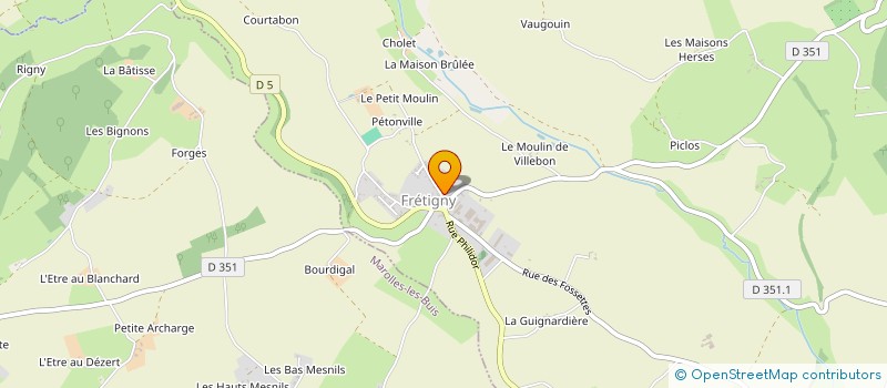 localisation de l'entreprise G.M.C.F. à SAINTIGNY