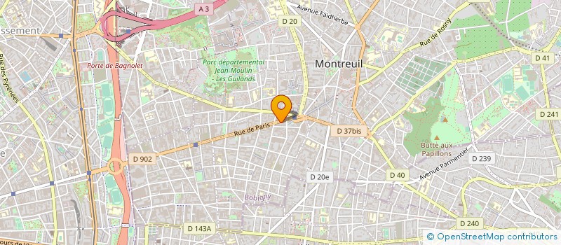 localisation de l'entreprise G.M.C.R à MONTREUIL