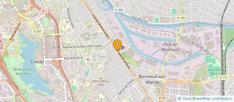 localisation de l'entreprise G.M.C SECURITE à BONNEUIL-SUR-MARNE