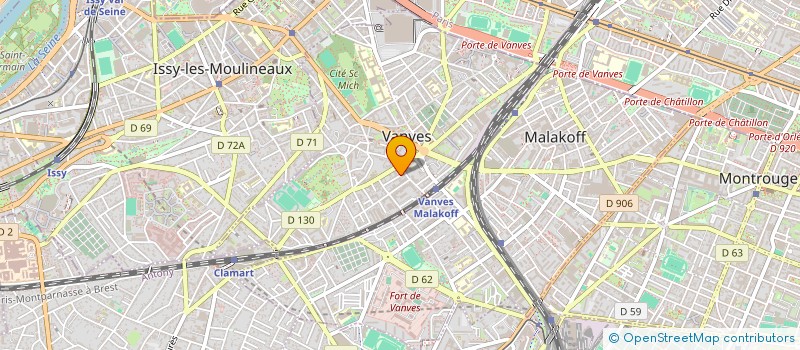 localisation de l'entreprise G.M.C. SERVICES à VANVES