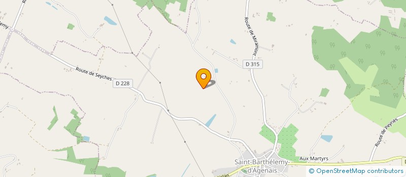 localisation de l'entreprise G.M.C SERVICES  SAINT-BARTHELEMY-D'AGENAIS