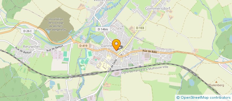 localisation de l'entreprise G.M.C. TRADITION  DANNEMARIE