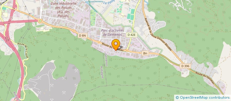 localisation de l'entreprise G.M.D  GEMENOS