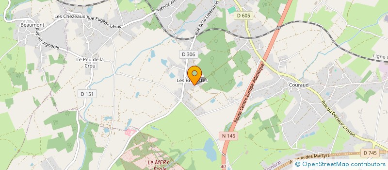 localisation de l'entreprise G.M.D.E. à DOMERAT