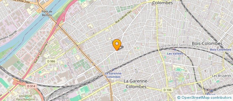 localisation de l'entreprise G M D SARL à COLOMBES