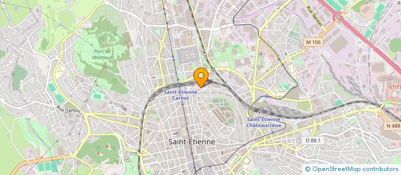 localisation de l'entreprise G.M. DEVELOPPEMENT  SAINT-ETIENNE