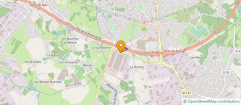 localisation de l'entreprise G.M.DISTRIBUTION  REZE