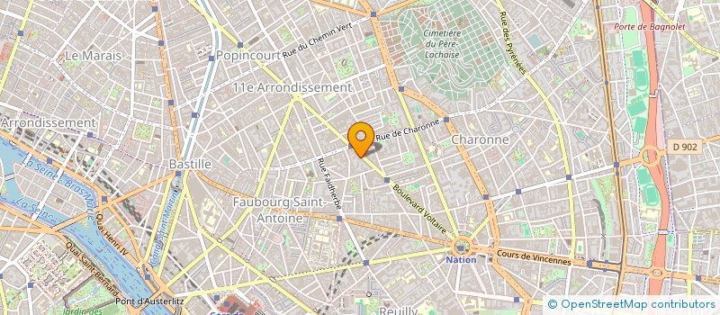 localisation de l'entreprise G.M.E.  PARIS