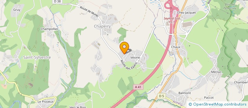 localisation de l'entreprise G.M.E CONSTRUCTION  CHAPEIRY