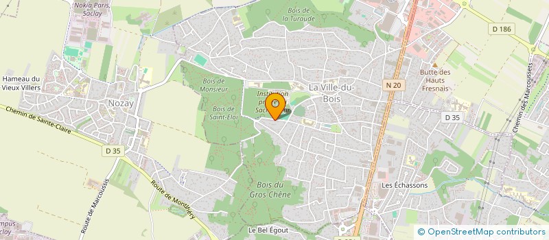 localisation de l'entreprise G.M.FAUVETTES à LA VILLE-DU-BOIS