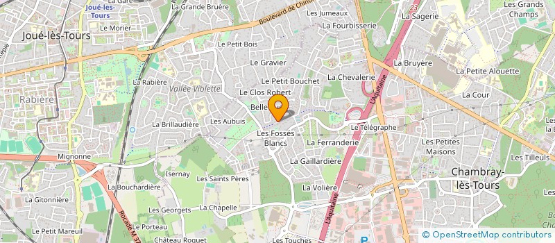 localisation de l'entreprise G.M.G  CHAMBRAY-LES-TOURS