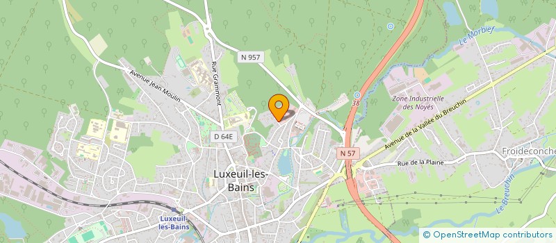 localisation de l'entreprise G M H GERARD MARIOTTE HOLDING  LUXEUIL-LES-BAINS