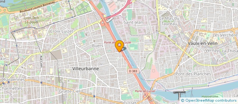 localisation de l'entreprise G.M.I. à VILLEURBANNE