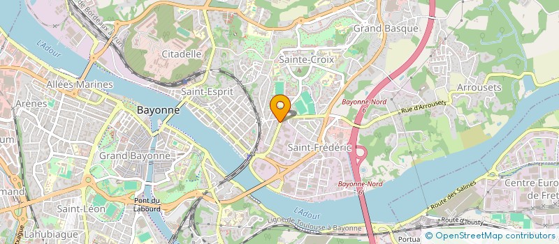 localisation de l'entreprise G.M. IMMO 2003 à BAYONNE