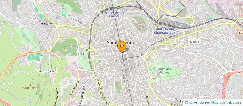 localisation de l'entreprise G M IMMO  SAINT-ETIENNE