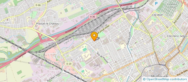 localisation de l'entreprise G.M. INVEST  MULHOUSE