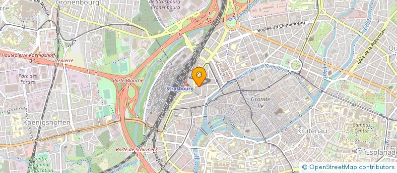 localisation de l'entreprise G.M.J à STRASBOURG