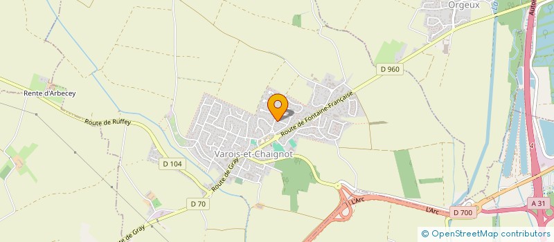 localisation de l'entreprise G.M.J  CHEVIGNY-SAINT-SAUVEUR