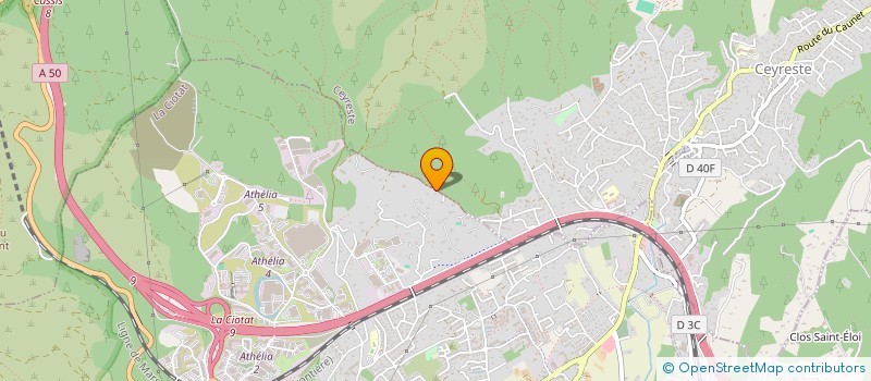 localisation de l'entreprise G.M.J.C.  LA CIOTAT