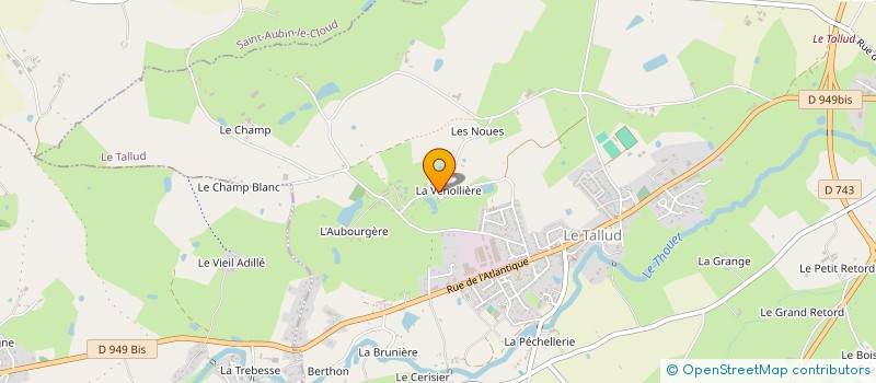 localisation de l'entreprise G.M.J.S.  LE TALLUD