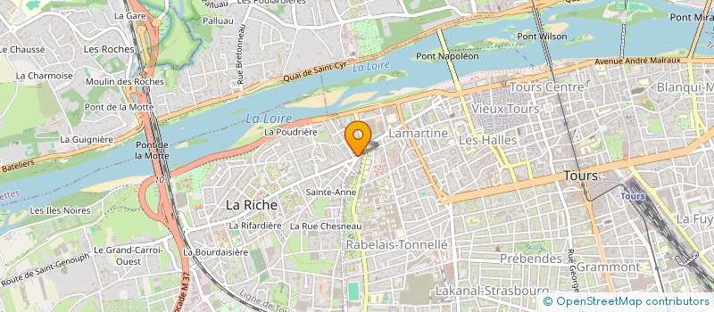 localisation de l'entreprise G.M.K à LA RICHE