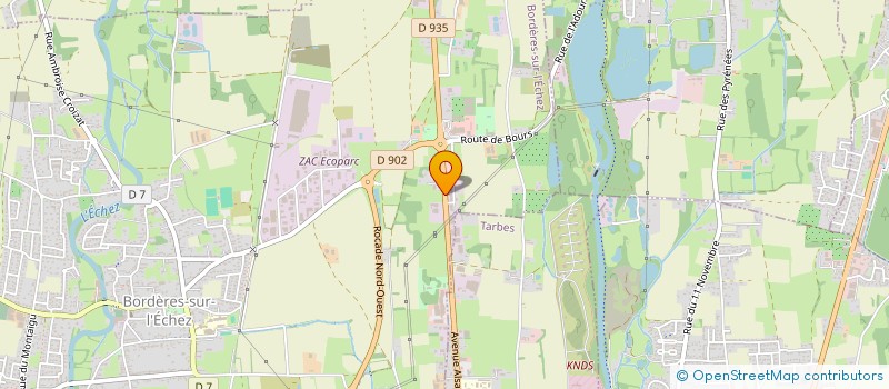 localisation de l'entreprise G.M.L. AUTO 65  BORDERES-SUR-L'ECHEZ