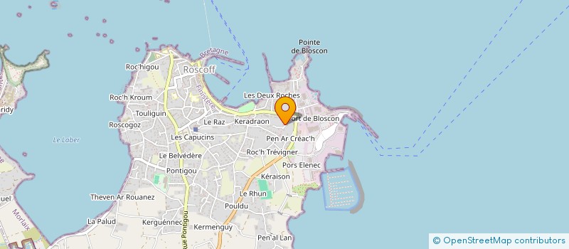 localisation de l'entreprise G.M.O à ROSCOFF