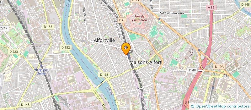 localisation de l'entreprise G.M.O. à ALFORTVILLE