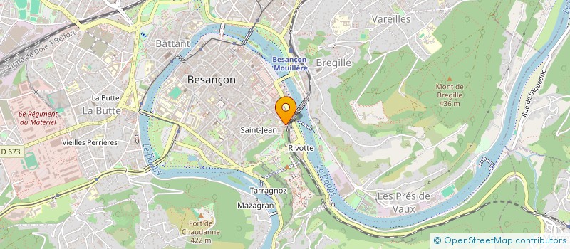 localisation de l'entreprise G.M.P. à BESANCON