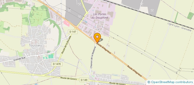 localisation de l'entreprise G.M.P.  SAINT-PIERRE-DE-CHANDIEU
