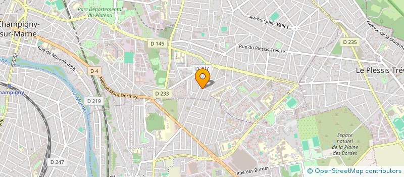 localisation de l'entreprise G.M.P. à CHAMPIGNY-SUR-MARNE