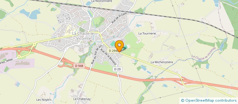 localisation de l'entreprise G M R - L F B  LA CHAIZE-LE-VICOMTE
