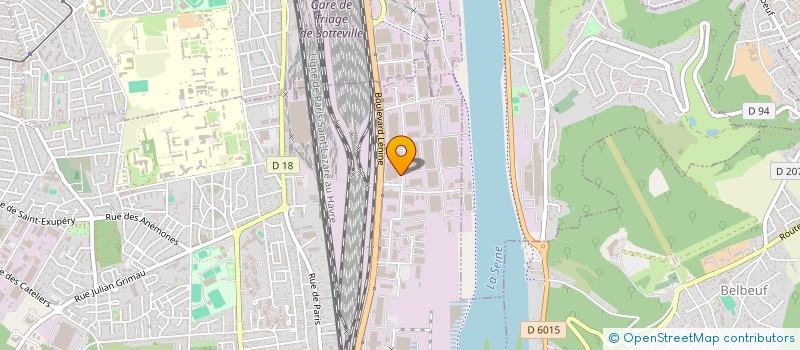 localisation de l'entreprise G.M.S.  SAINT-ETIENNE-DU-ROUVRAY