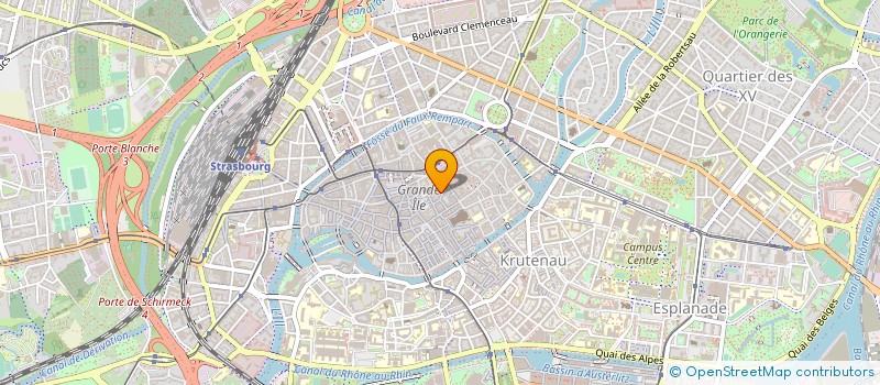 localisation de l'entreprise G.M.S.  STRASBOURG