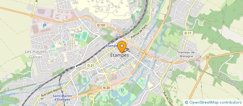 localisation de l'entreprise G.M.S  ETAMPES