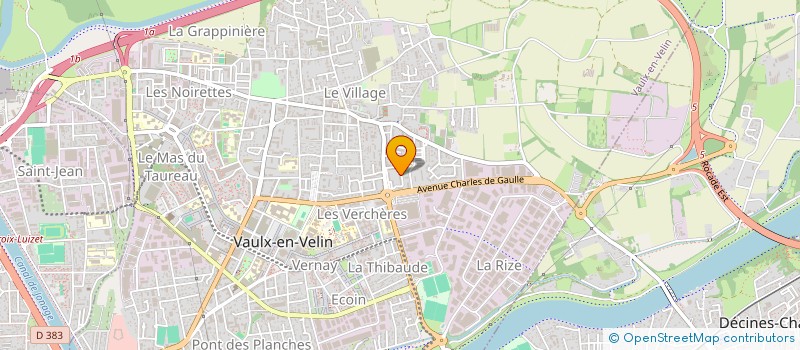 localisation de l'entreprise G.M.S. GESTION MANUTENTION SERVICES à VAULX-EN-VELIN