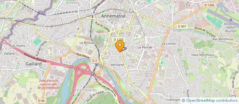localisation de l'entreprise G.M.S. IMMOBILIER à ANNEMASSE