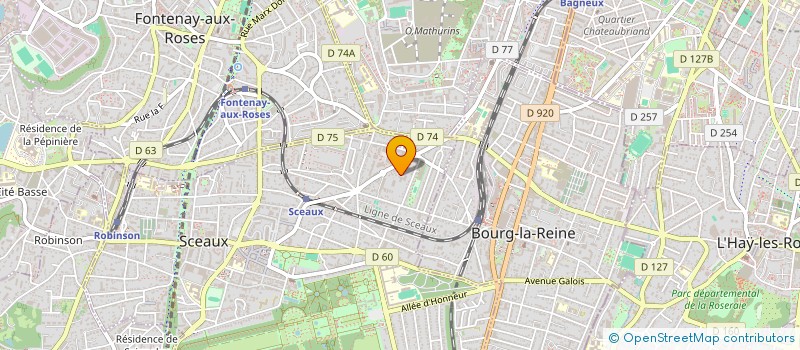 localisation de l'entreprise G.M. - SUD à SCEAUX