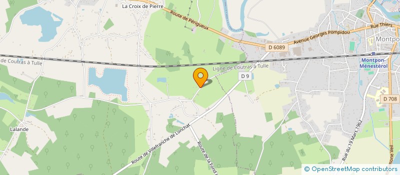 localisation de l'entreprise G&M TP  MENESPLET