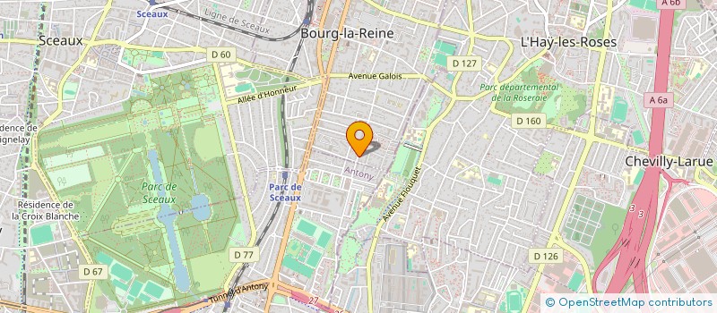 localisation de l'entreprise G M V à BOURG-LA-REINE