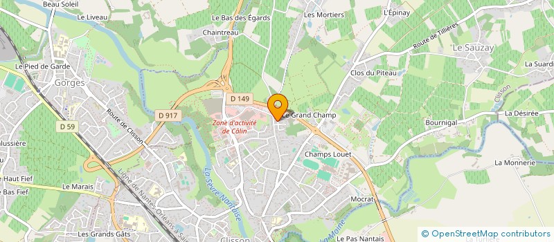 localisation de l'entreprise G'MAC à BOUSSAY