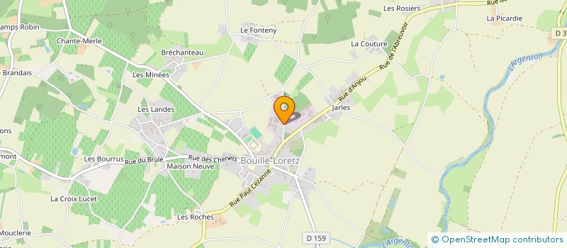 localisation de l'entreprise G. MARTIN à LORETZ-D'ARGENTON