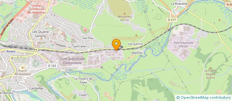 localisation de l'entreprise G. MAZARS JEUNESSE & SPORT  RODEZ